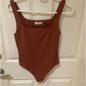 Babaton Contour Tank Bodysuit Sundried Red
